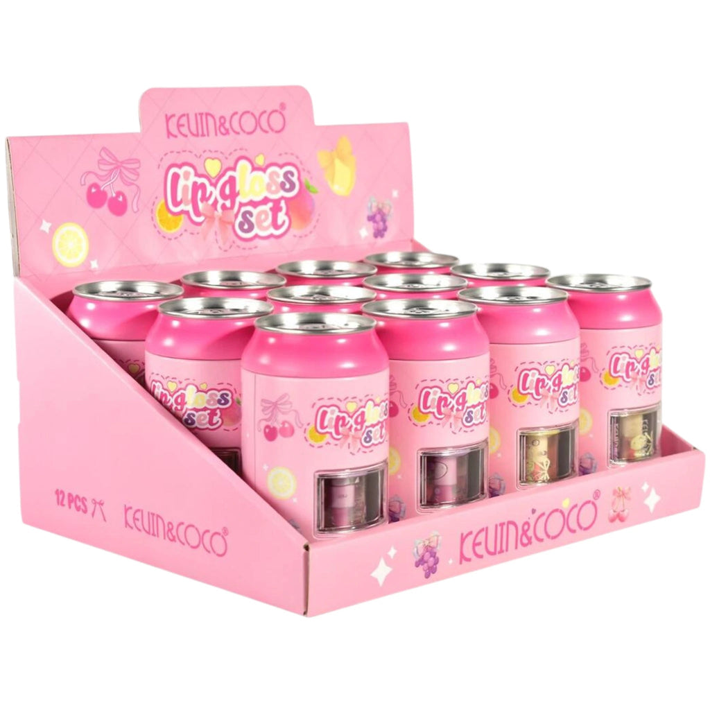 Kevin Coco Soda Lip Gloss Set – 4 Pieces