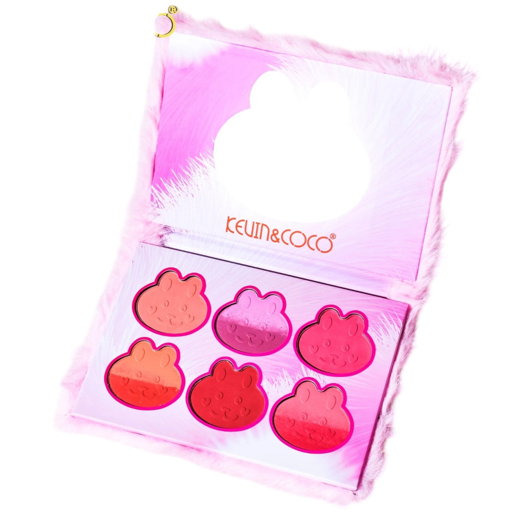 6-Color Powder Blush Palette in Assorted Shades